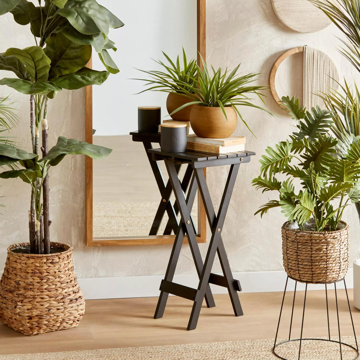 Artificial Ficus Tree in Rattan Pot - view 10