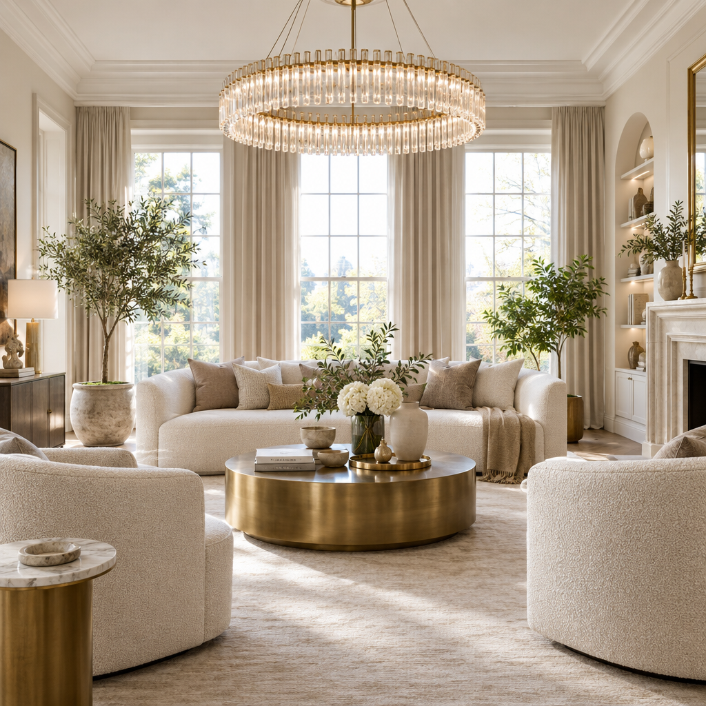 Home decor - elegant living room interior