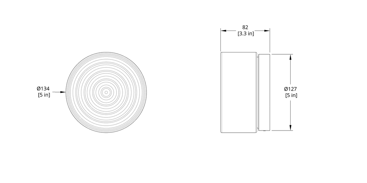 Tempered Glass Outdoor Wall Light, IP65