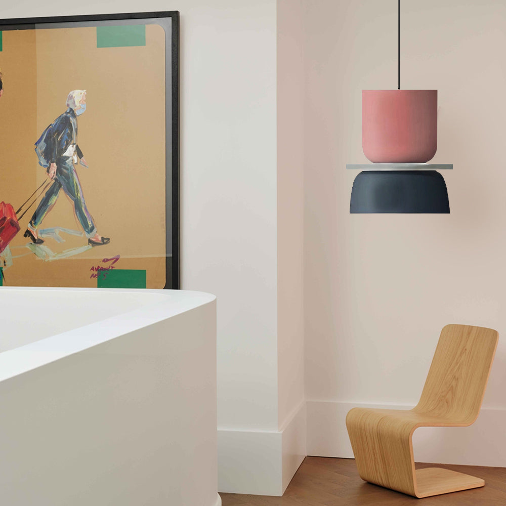 Nordic Colour-Block Pendant Light