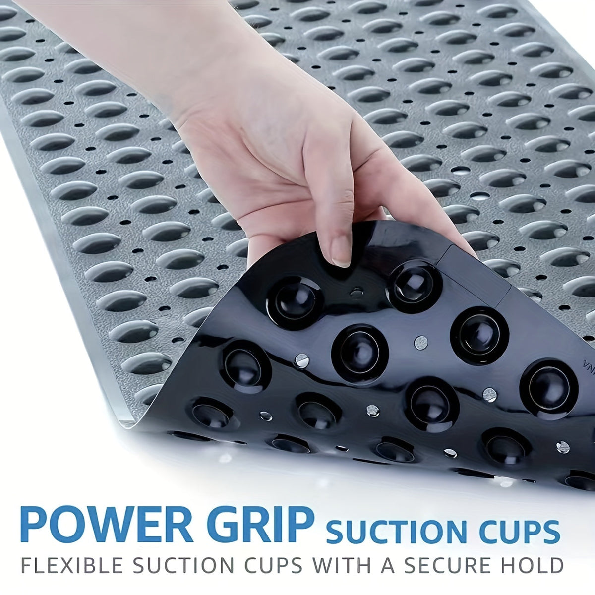 Extra-Long Non-Slip Bath Mat with Suction Cups - view 10