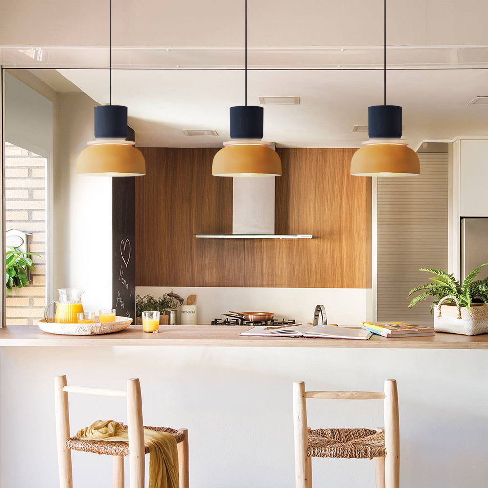 Nordic Colour-Block Pendant Light