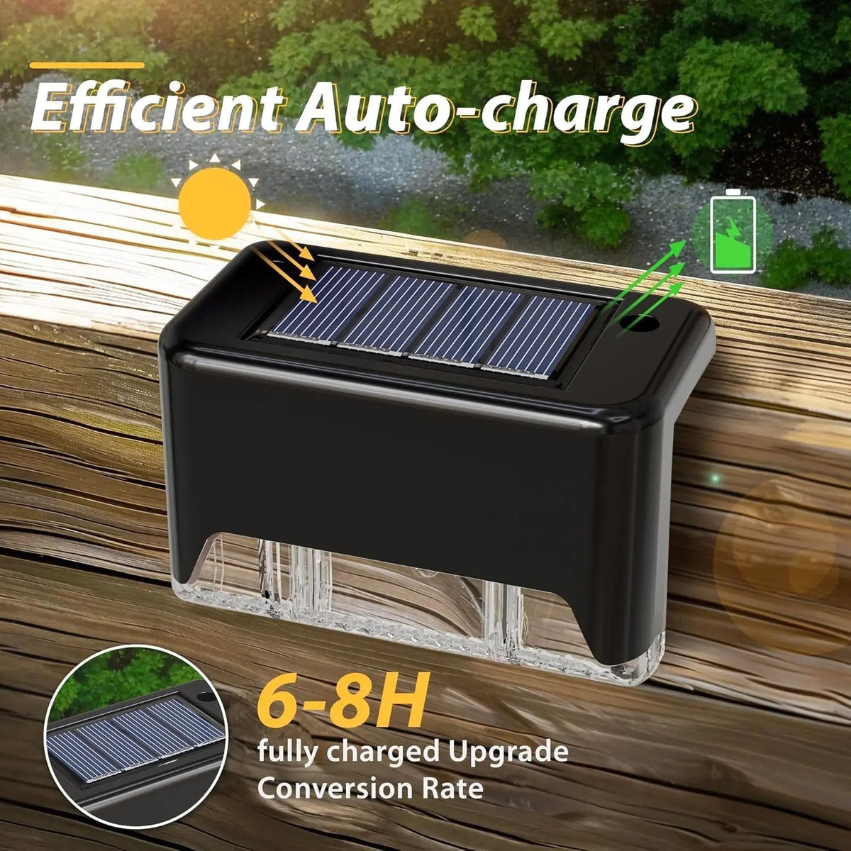 Solar Motion Sensor Outdoor Lights, Set of 4 - view 4