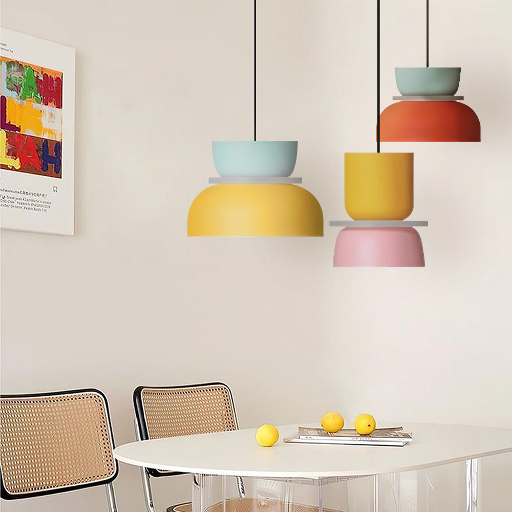 Nordic Colour-Block Pendant Light - view 7