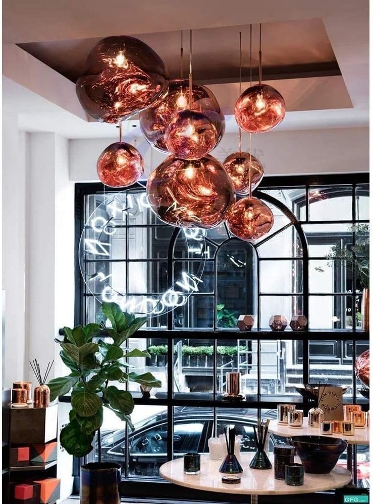 Lava Mirror Ball Pendant Light