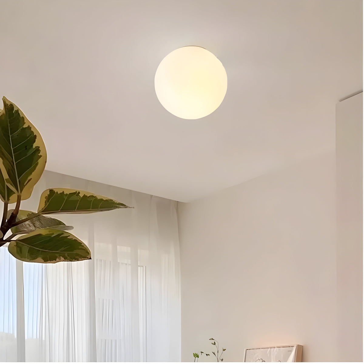 Frosted Glass Globe Wall Light - view 8