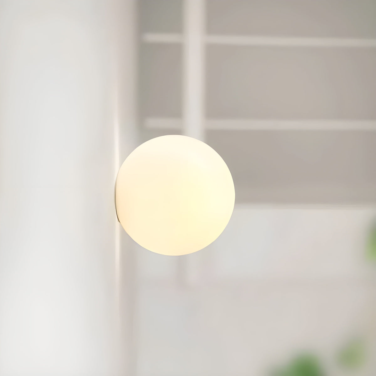 Frosted Glass Globe Wall Light - view 10