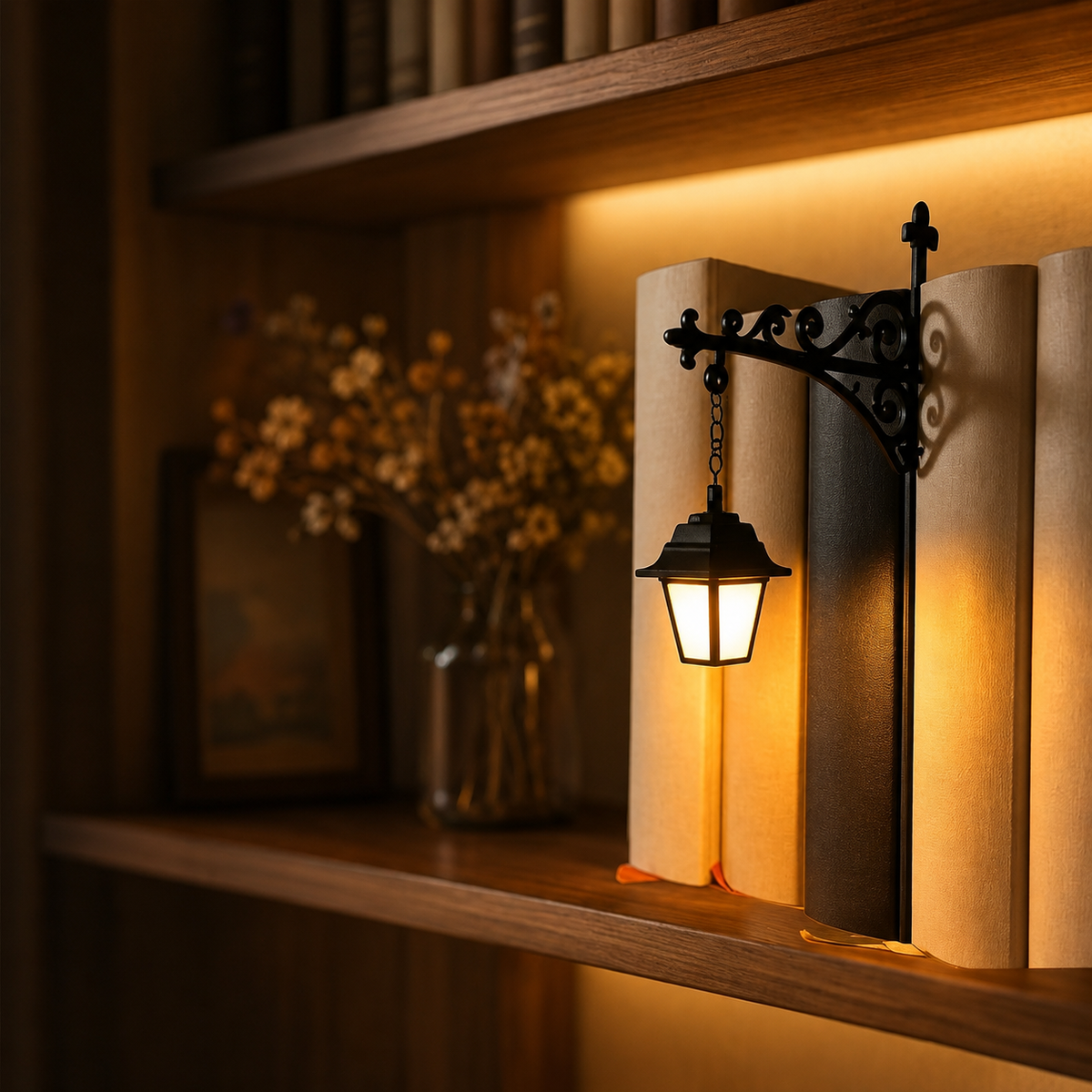 Bookshelf Bracket Lantern Night Light - view 7