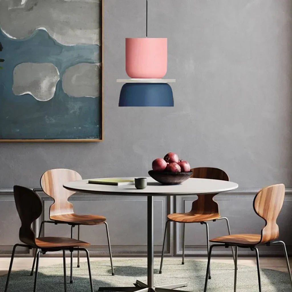 Nordic Colour-Block Pendant Light - view 15