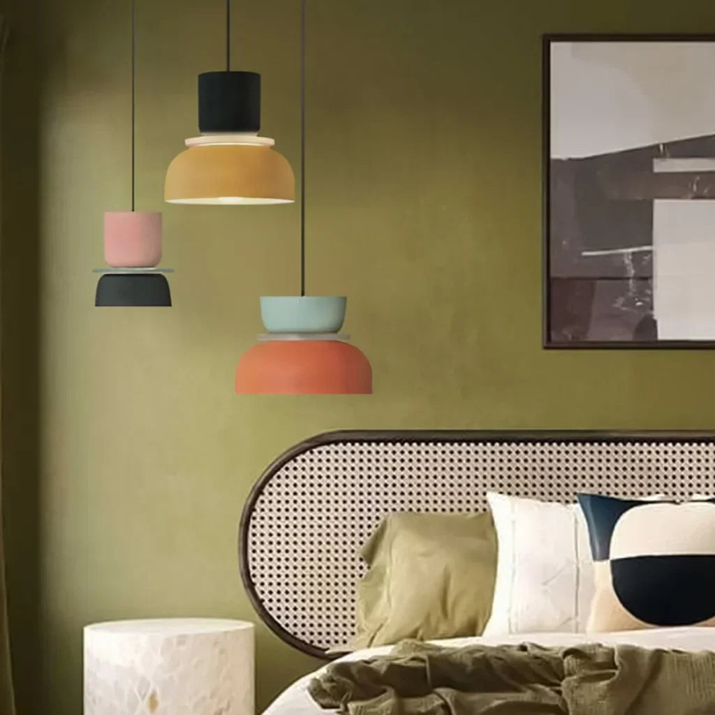 Nordic Colour-Block Pendant Light - view 12