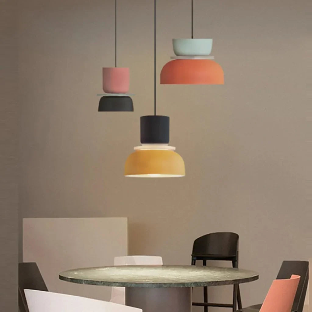 Nordic Colour-Block Pendant Light - view 13