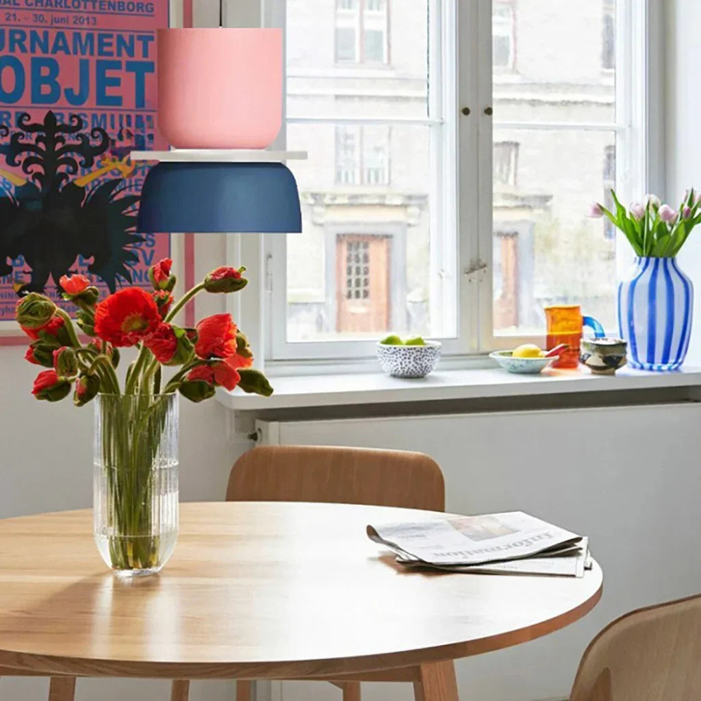 Nordic Colour-Block Pendant Light