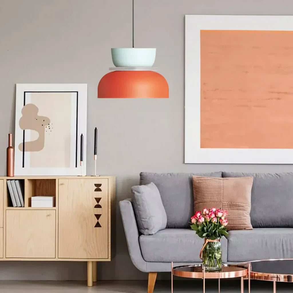 Nordic Colour-Block Pendant Light - view 19