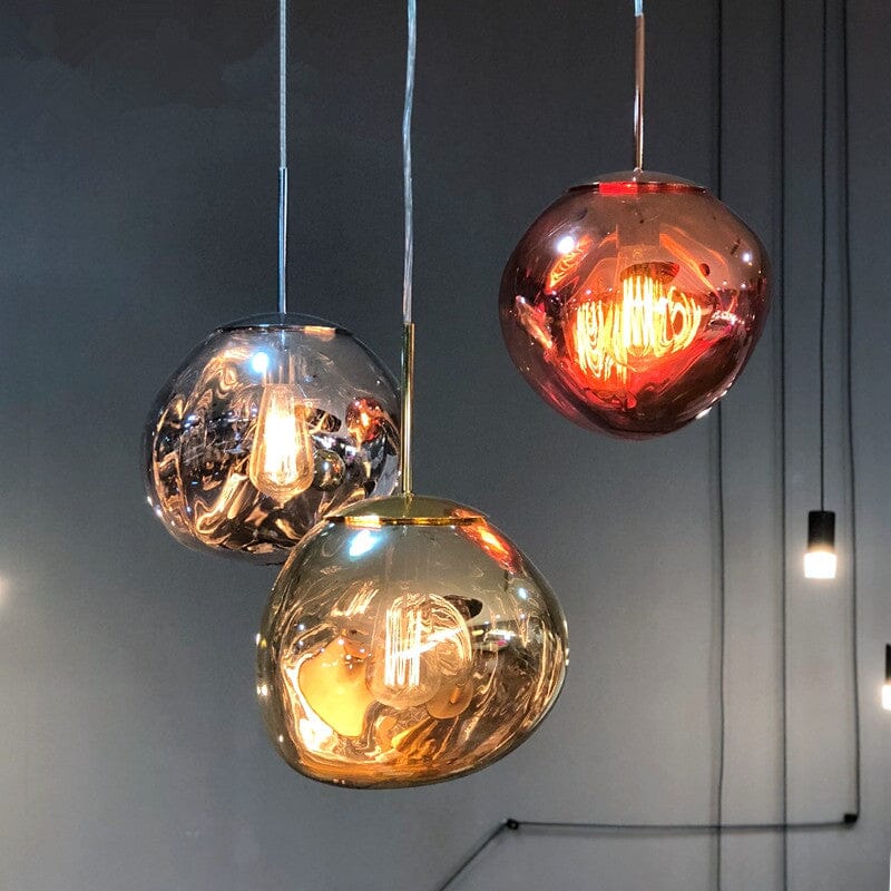 Lava Mirror Ball Pendant Light