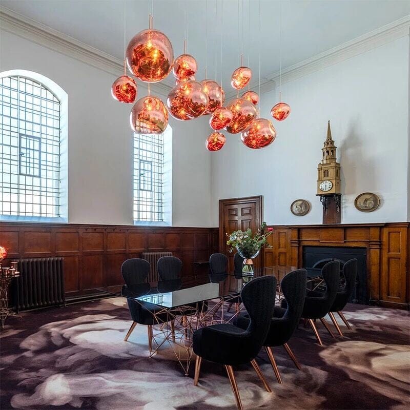 Lava Mirror Ball Pendant Light