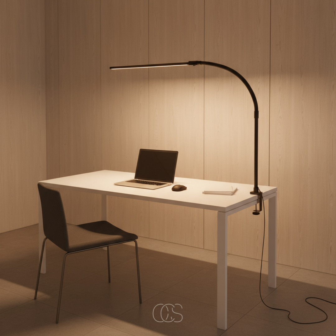Dimmable LED Gooseneck Clamp Desk Lamp - view 8