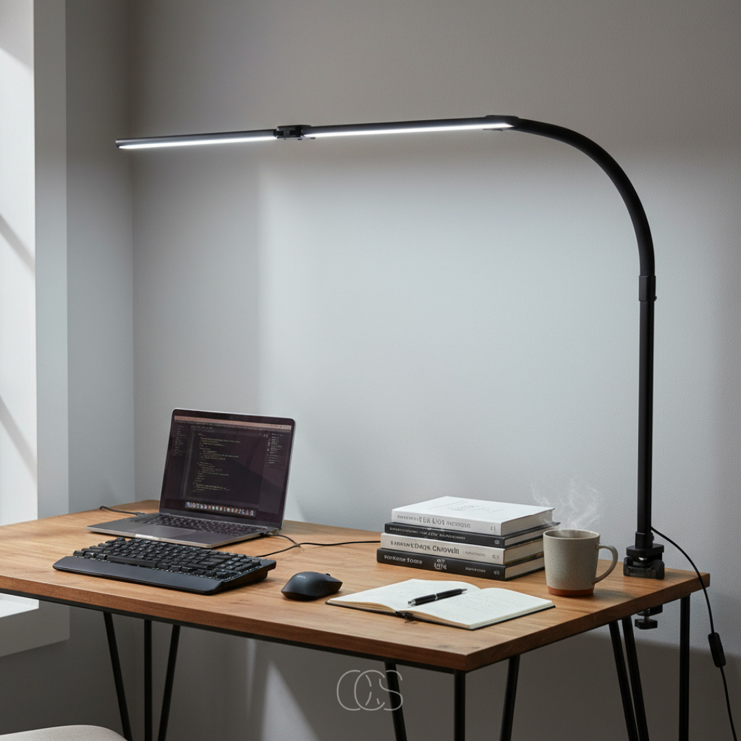 Dimmable LED Gooseneck Clamp Desk Lamp - view 3