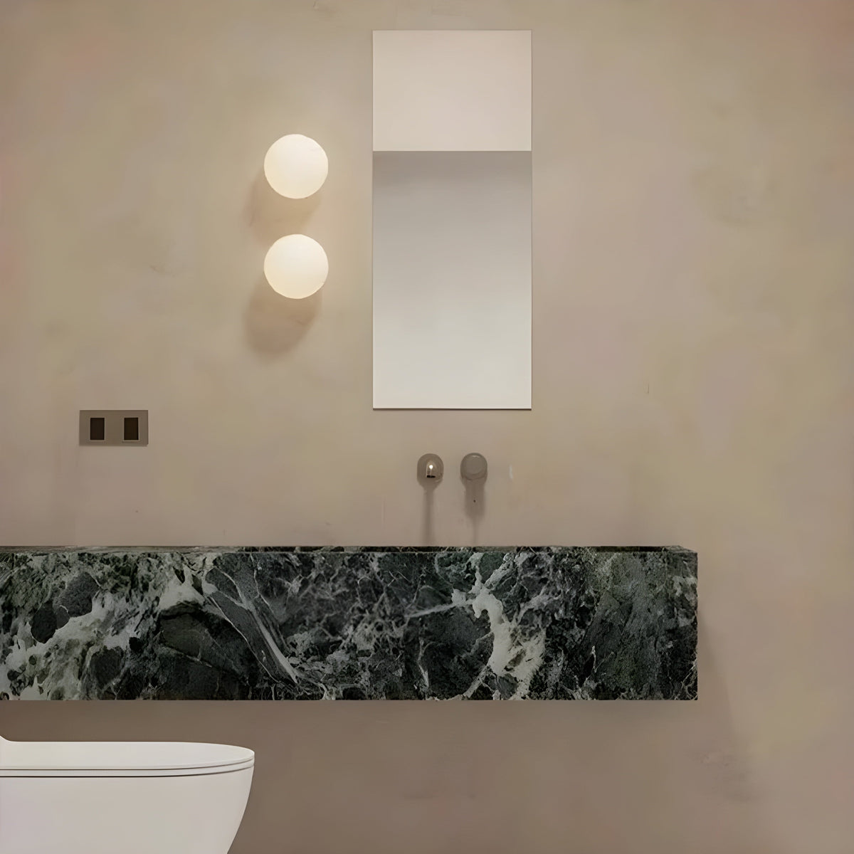 Frosted Glass Globe Wall Light - view 4