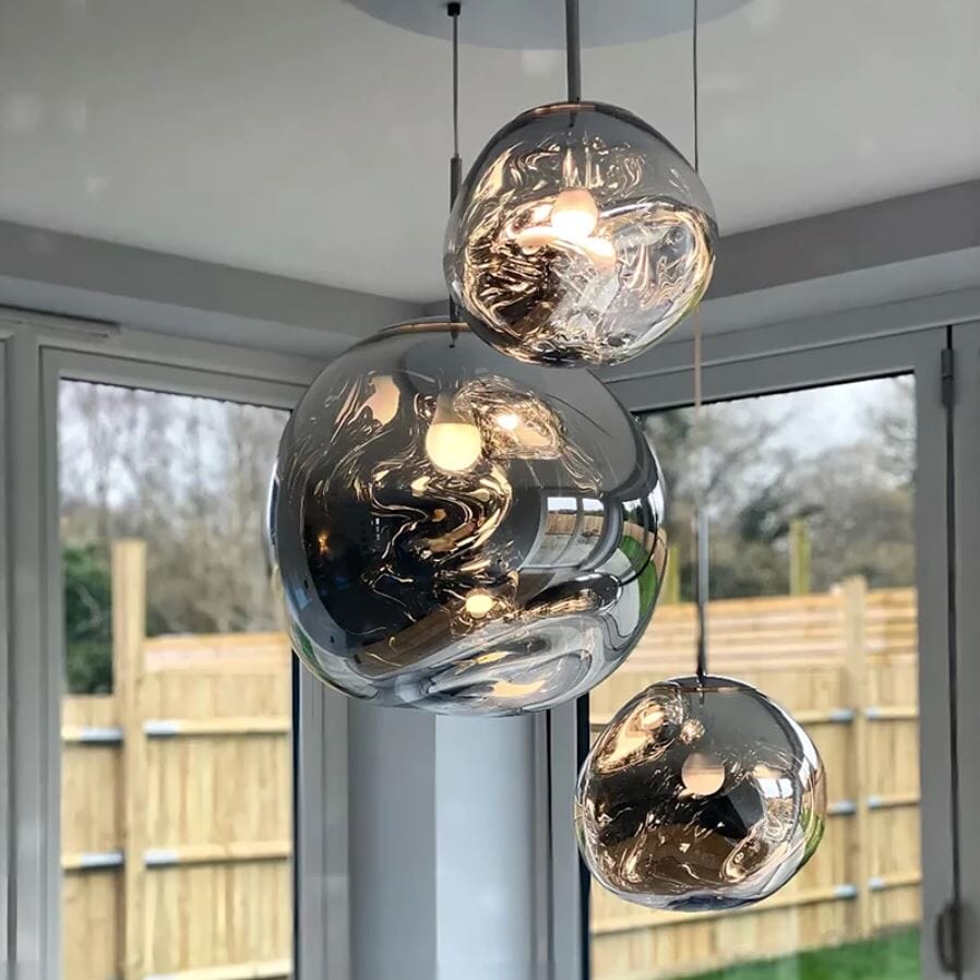 Lava Mirror Ball Pendant Light