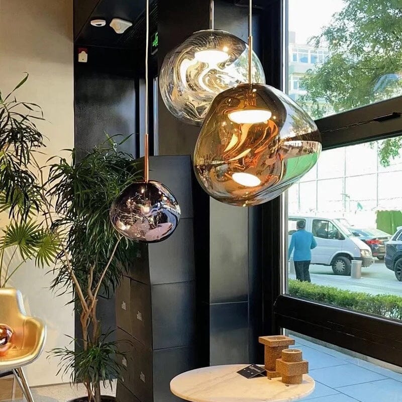 Lava Mirror Ball Pendant Light