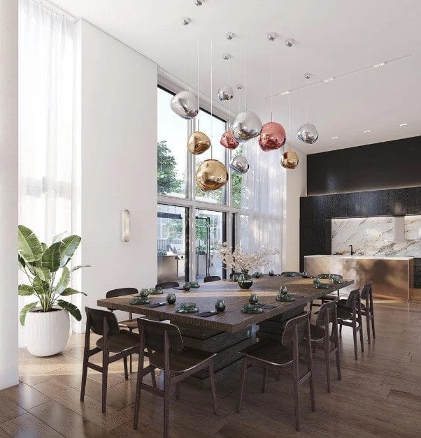 Lava Mirror Ball Pendant Light