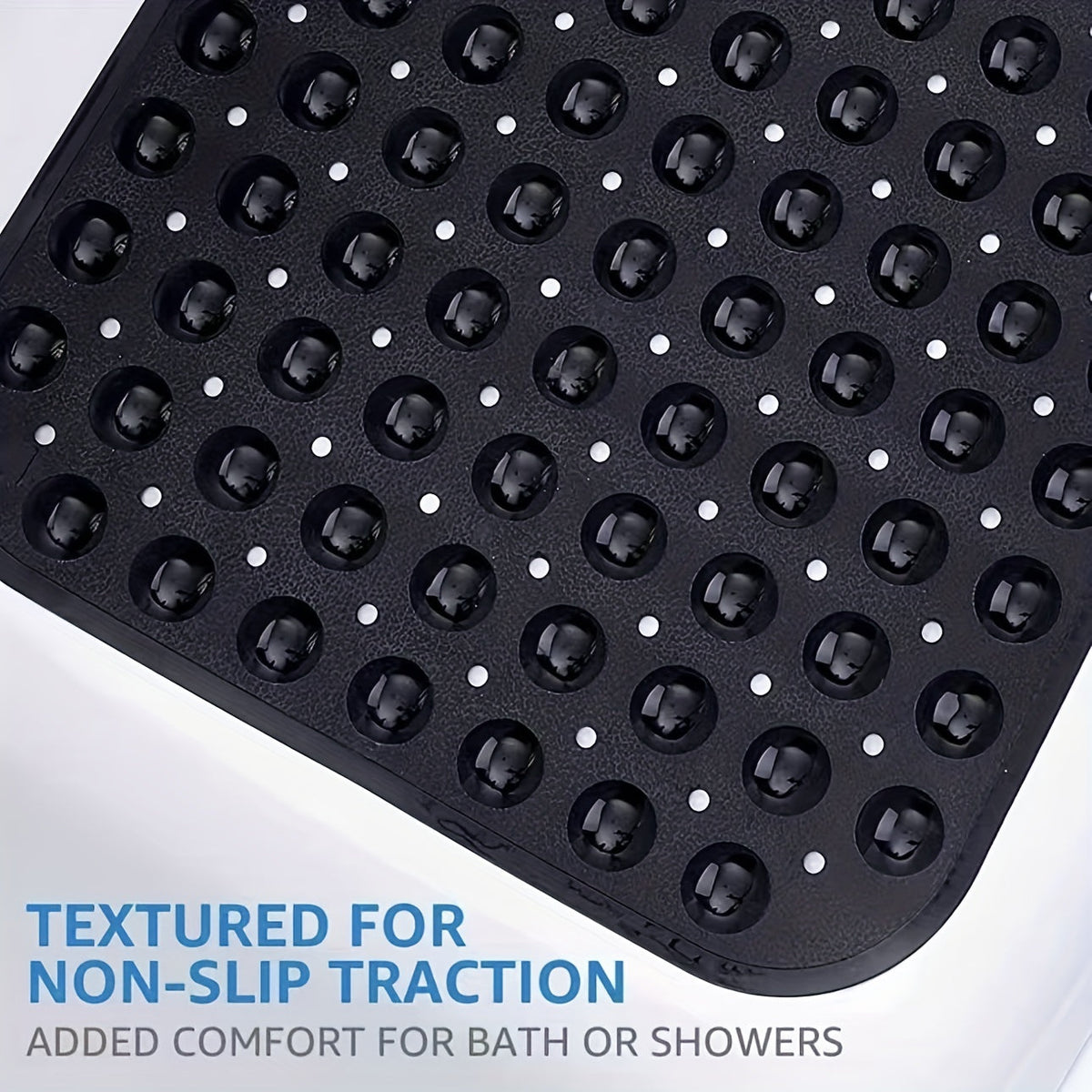 Extra-Long Non-Slip Bath Mat with Suction Cups - view 4