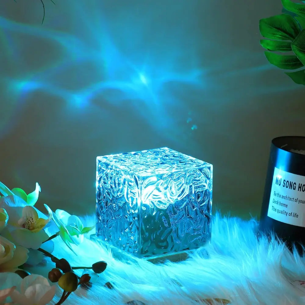 Acrylic northern lights cube lamp - view 6