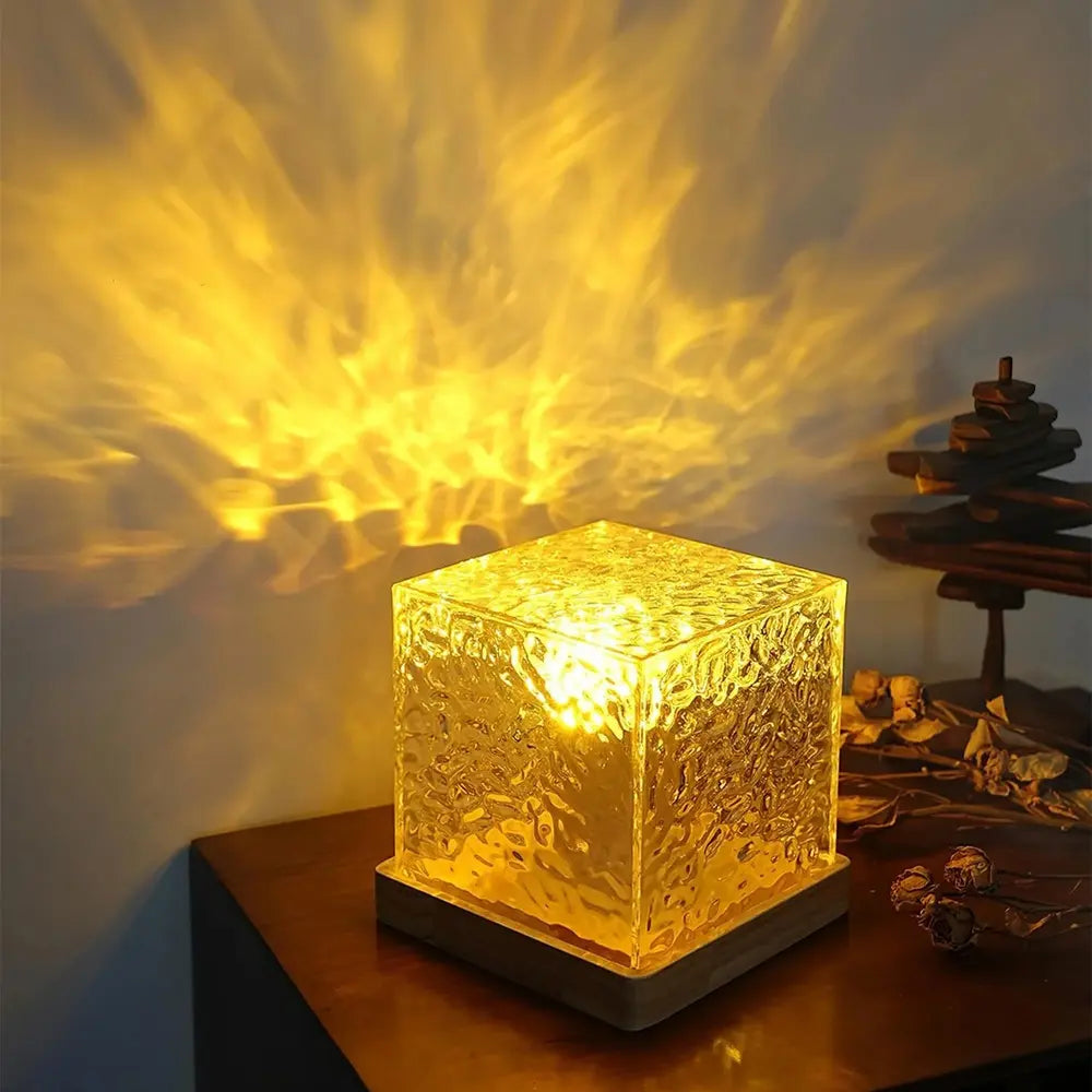 Acrylic northern lights cube lamp - view 7