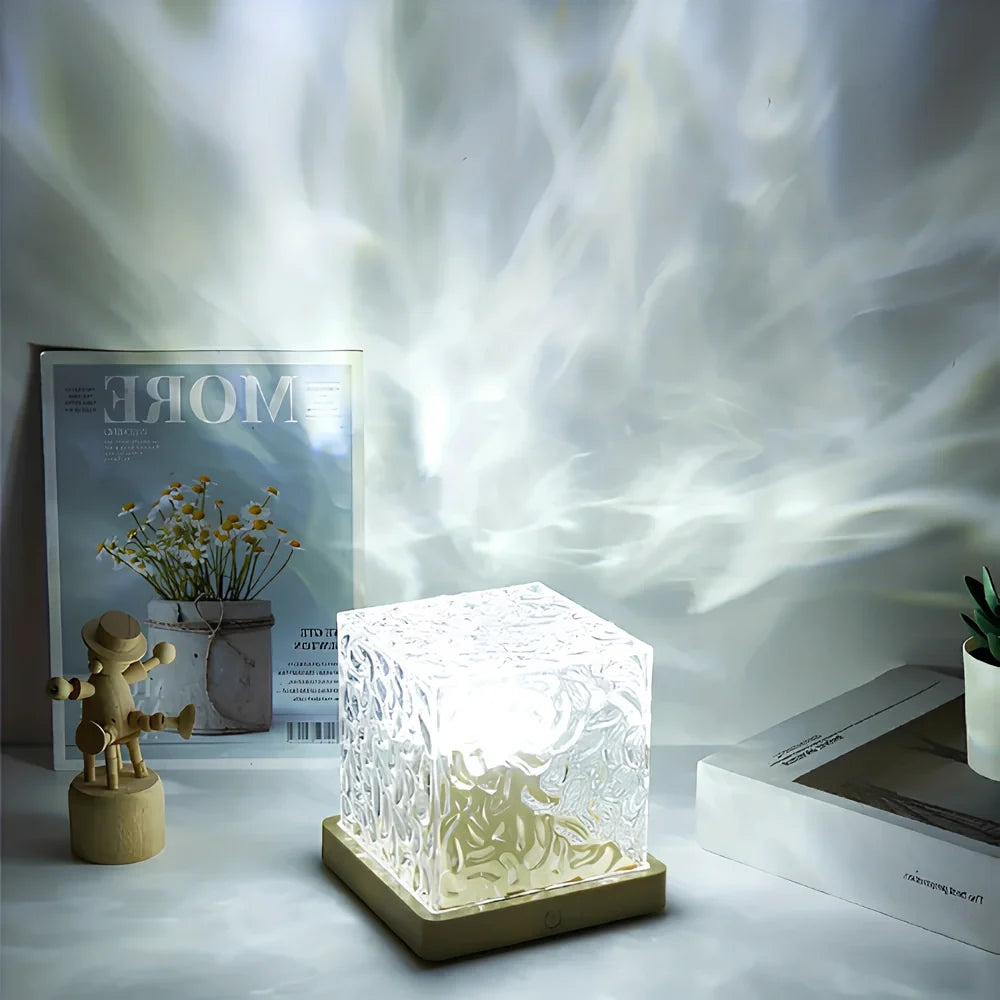 Acrylic northern lights cube lamp - view 8