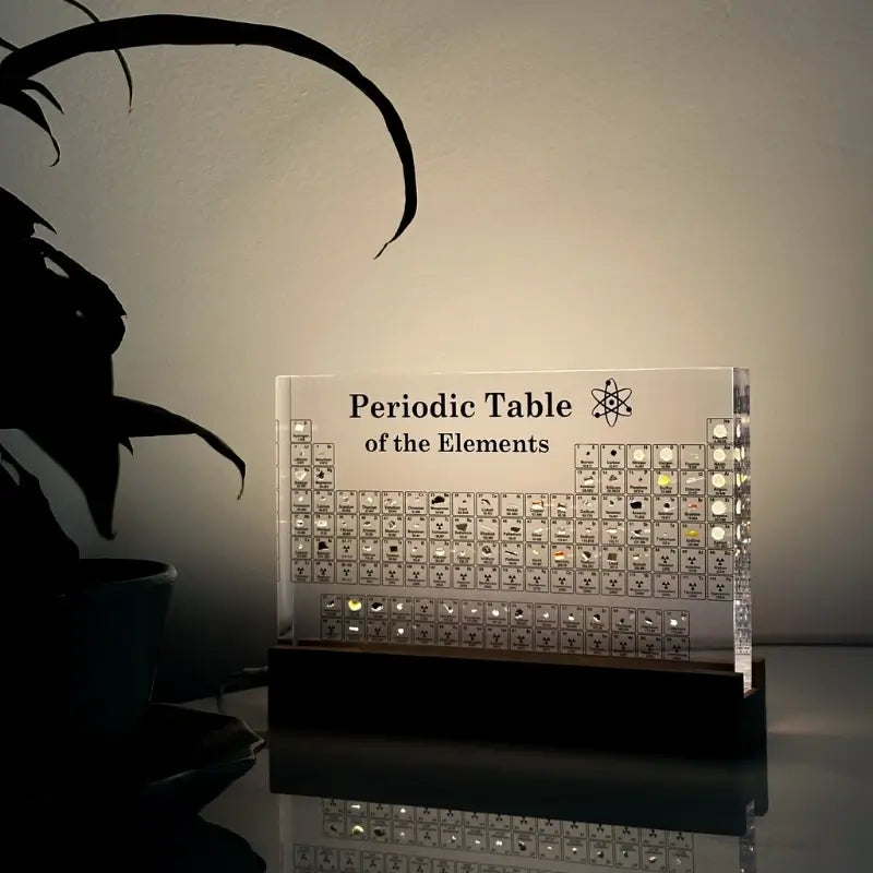 Acrylic periodic table lamp - view 6