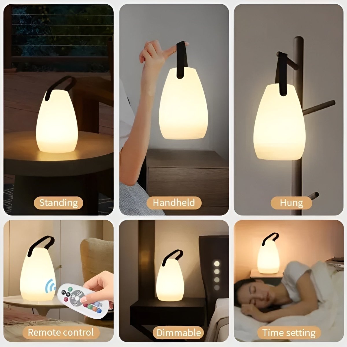 Aluminum Cordless LED Table Lamp with 16 Colours and Remote - view 6
