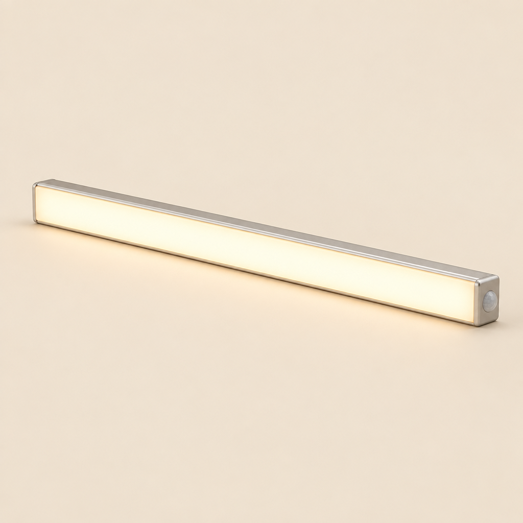 Slim aluminum LED motion sensor light bar