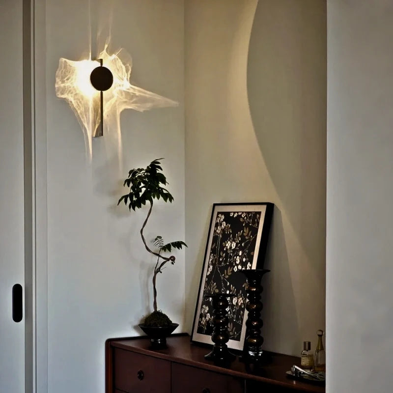 Aluminum Water Ripple Wall Sconce, Rotatable - view 10