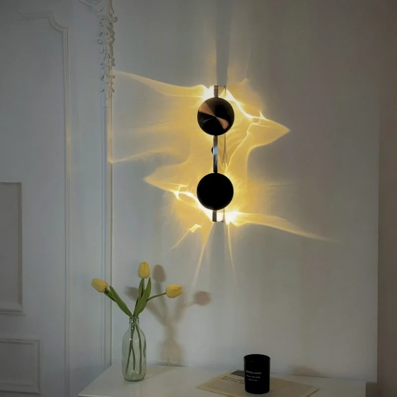 Aluminum Water Ripple Wall Sconce, Rotatable - view 12