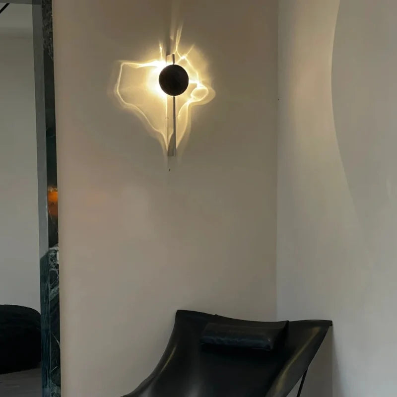 Aluminum Water Ripple Wall Sconce, Rotatable - view 17