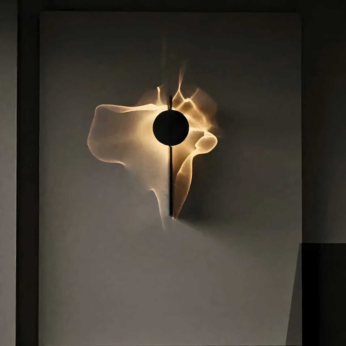 Aluminum Water Ripple Wall Sconce, Rotatable - view 3