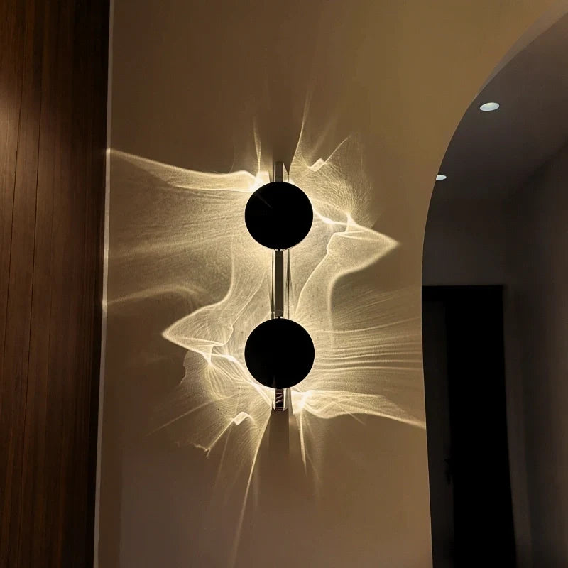 Aluminum Water Ripple Wall Sconce, Rotatable - view 4