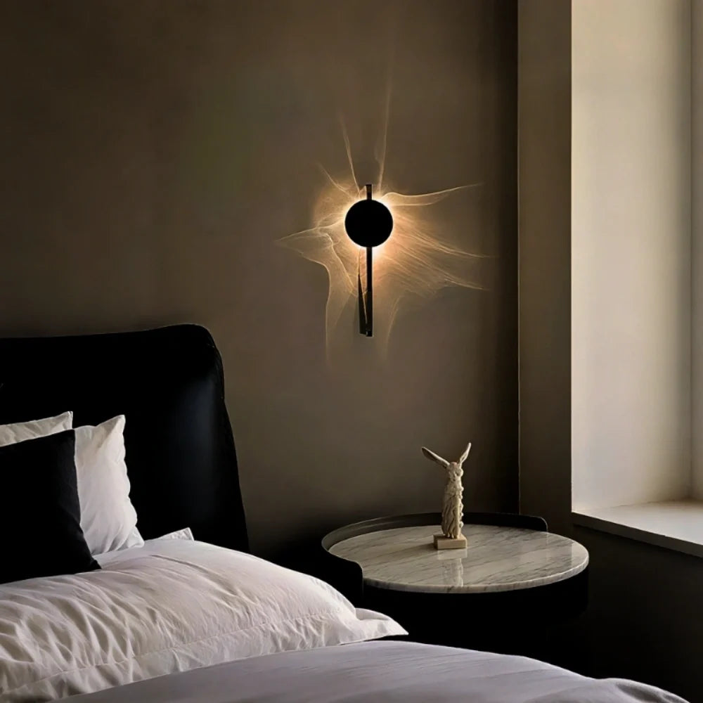 Aluminum Water Ripple Wall Sconce, Rotatable - view 5