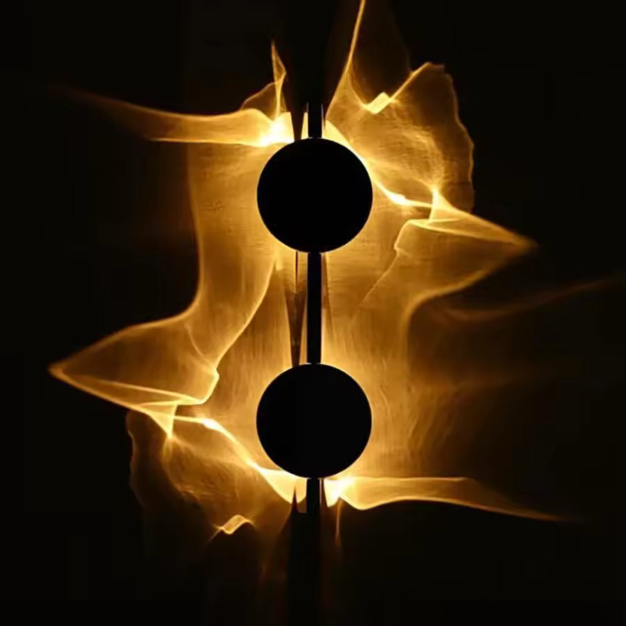 Aluminum Water Ripple Wall Sconce, Rotatable - view 8