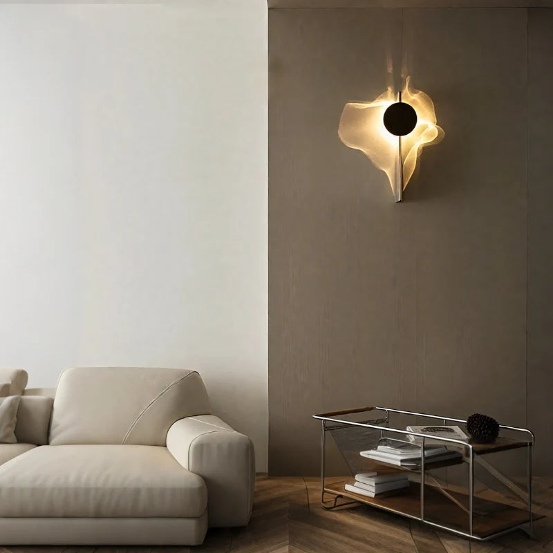 Aluminum Water Ripple Wall Sconce, Rotatable - view 9
