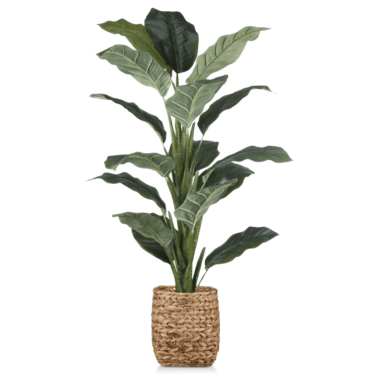 Artificial Ficus Tree in Rattan Pot - view 3