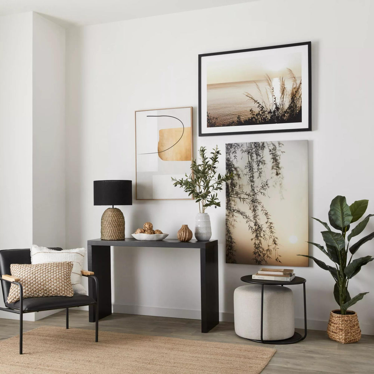 Artificial Ficus Tree in Rattan Pot - view 9