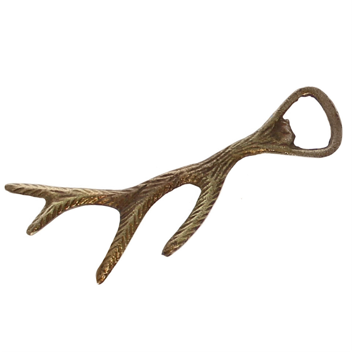 Brass-Plated Antler Bottle Opener - view 3