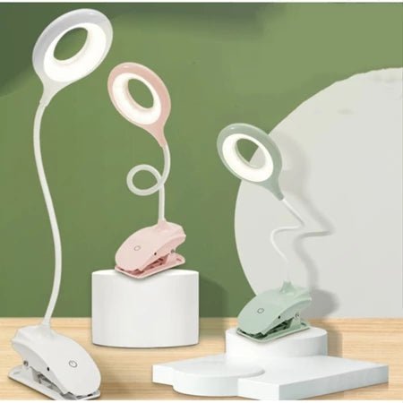 Clip-On USB LED Reading Lamp with Dimmer and Flexible Neck - view 5