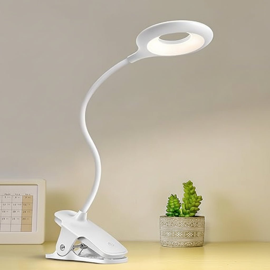 Clip-On USB LED Reading Lamp with Dimmer and Flexible Neck - view 6