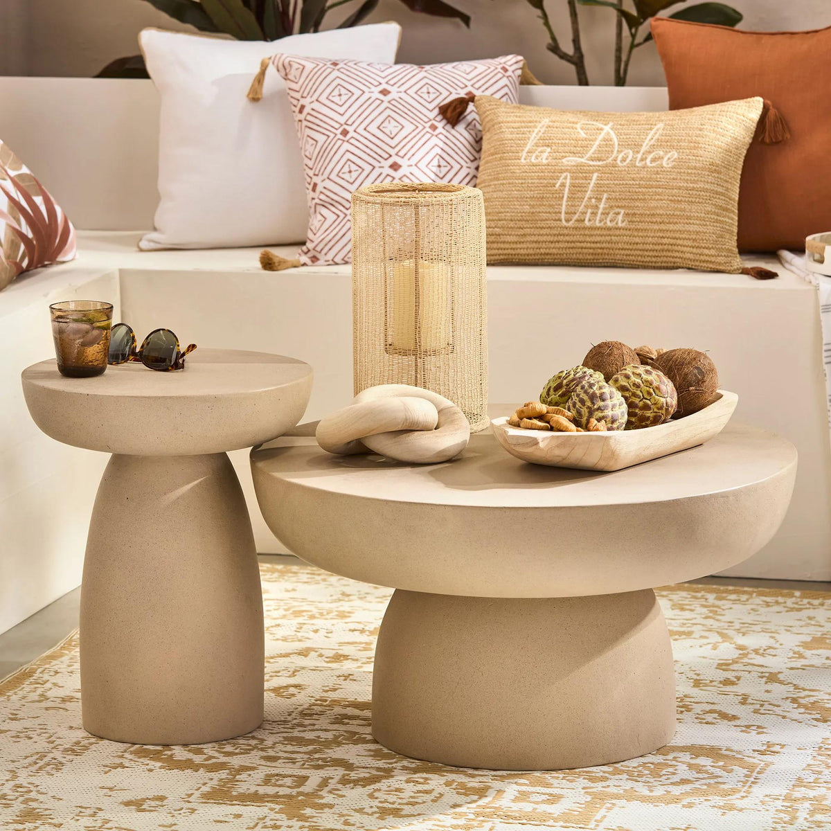 Concrete Effect Indoor Outdoor Coffee Table - view 9