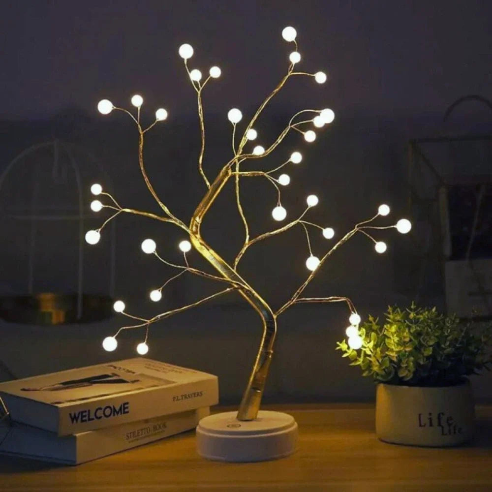 Copper Wire LED Fairy Tree Lamp - view 12