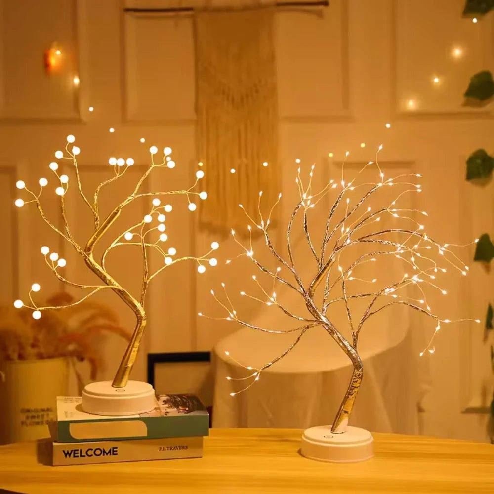 Copper Wire LED Fairy Tree Lamp - view 14