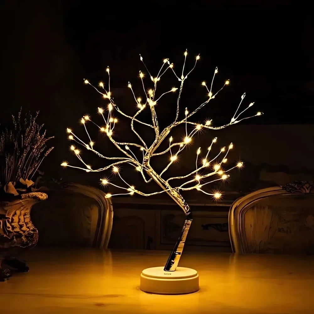 Copper Wire LED Fairy Tree Lamp - view 3