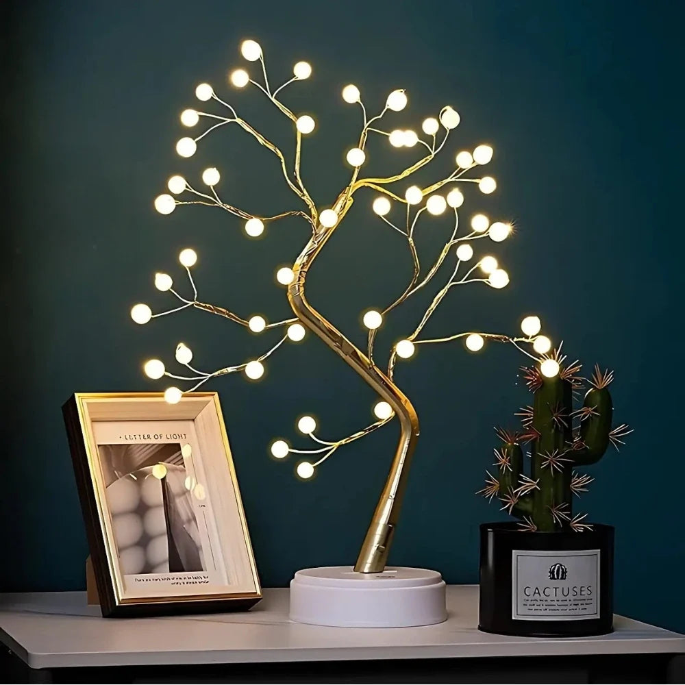 Copper Wire LED Fairy Tree Lamp - view 8